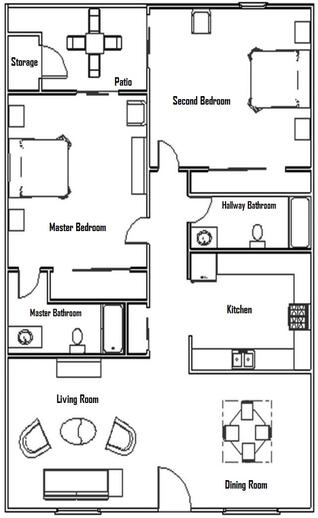 floorplan of an example apartment